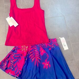 Lilly Pulitzer small
Skort and matching tank